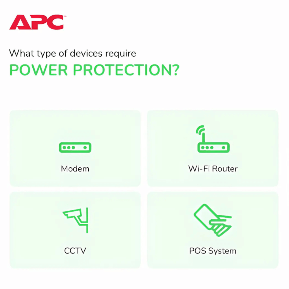 เครื่องสำรองไฟฟ้า APC 700VA 360 วัตต์ รุ่น BVX700LUI-MS EASY UPS 2 ช่อง ป้องกัน ไฟตก ไฟเกิน